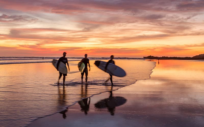 Tamarindo Costa Rica Surf Sunset