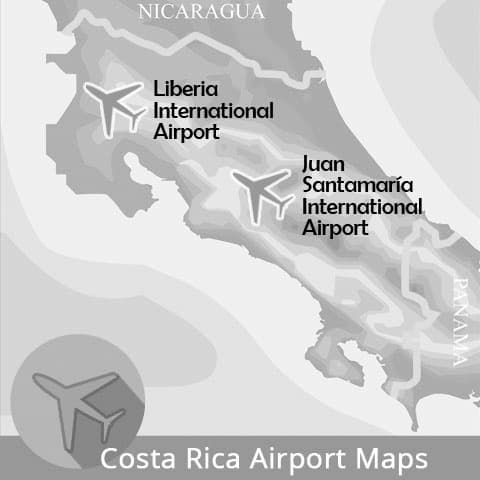 which airport for secrets costa rica